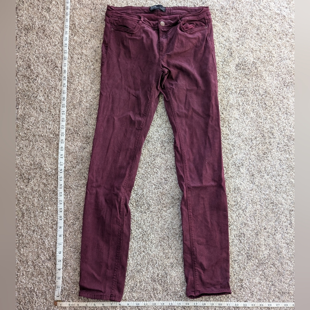 Zara Women's Burgundy Jeans